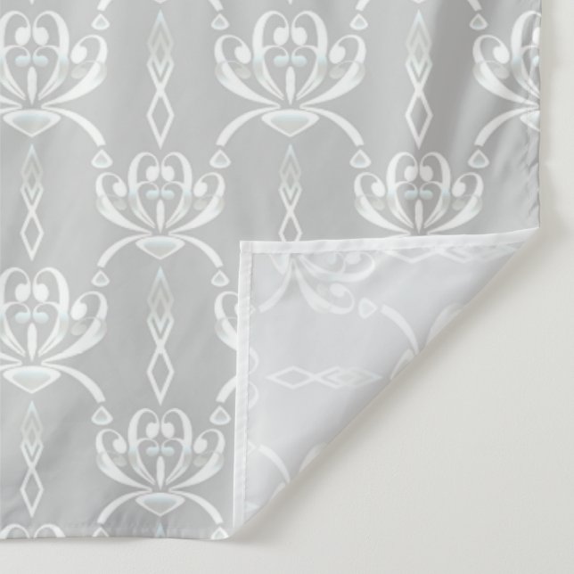 Light grey white in art deco style. tapestry (Detail)