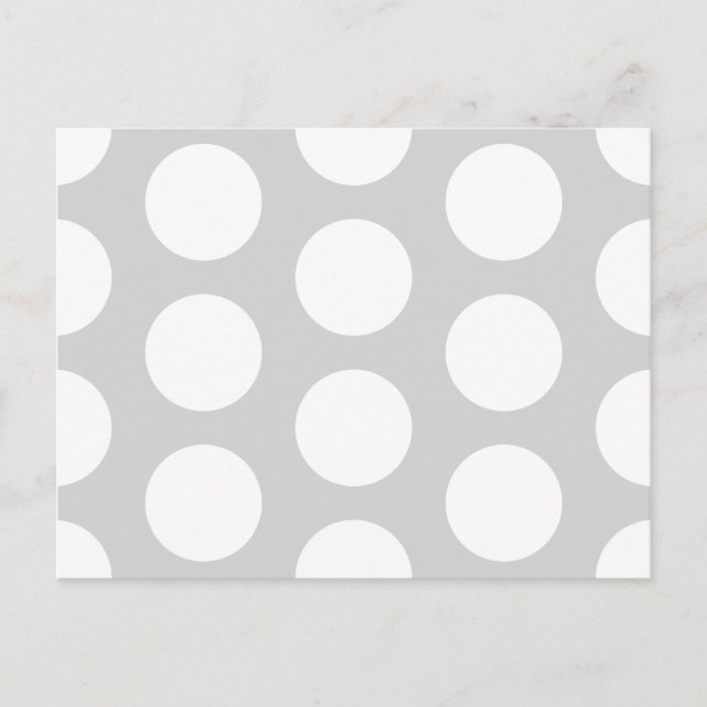 Light Grey with Dots Postcard (Front)