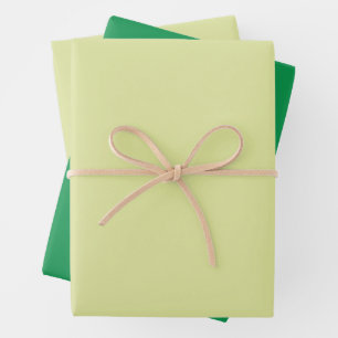 Light Grey Yellow and Green Wrapping Paper Sheet