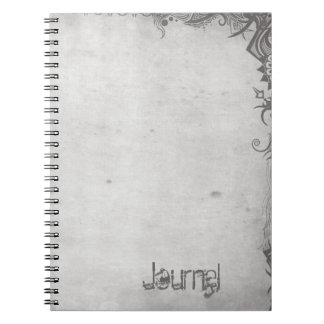 Light Grunge Style Spiral bound Journal Notebook
