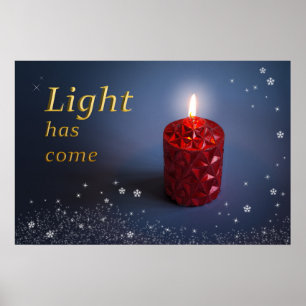 Light has come Christian poster design