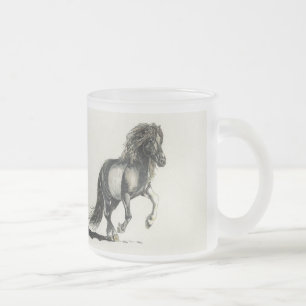 Light Hearted Icelandic Frosted Glass Coffee Mug