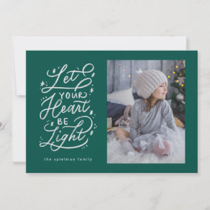 light hearted starry hand lettered holiday card