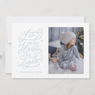 light hearted starry hand lettered holiday card