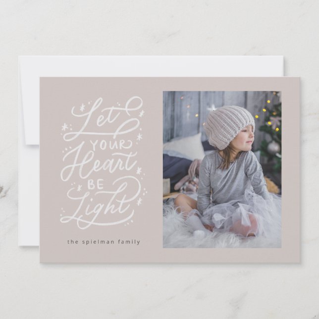 light hearted starry hand lettered holiday card (Front)