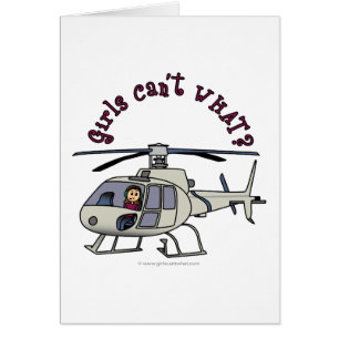 Light Helicopter Pilot Girl