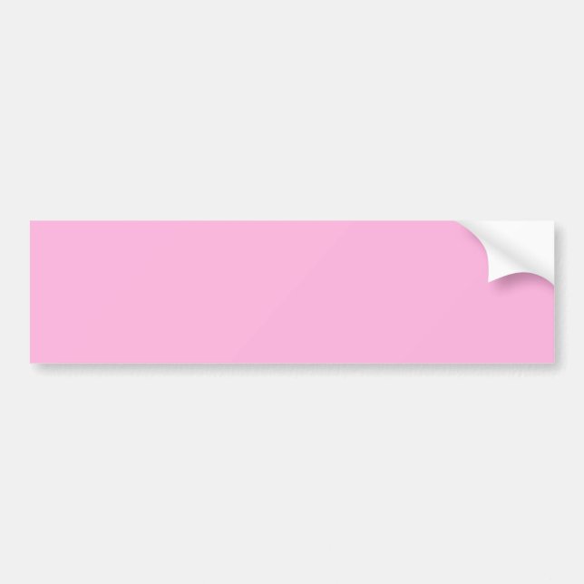 Light Hot Pink Solid Color Bumper Sticker (Front)