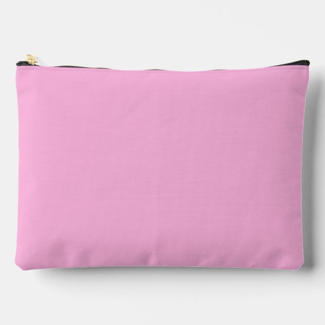 Light Hot Pink Solid Colour Accessory Pouch (Front)