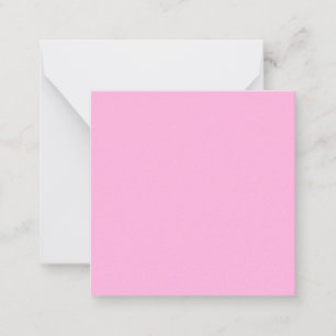 Light Hot Pink Solid Colour Card