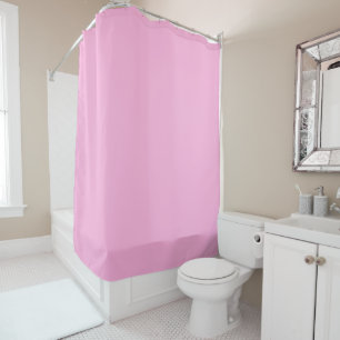 Light Hot Pink Solid Colour Shower Curtain