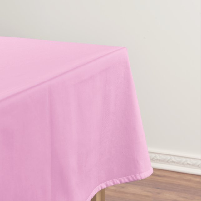 Light Hot Pink Solid Colour Tablecloth (In Situ)