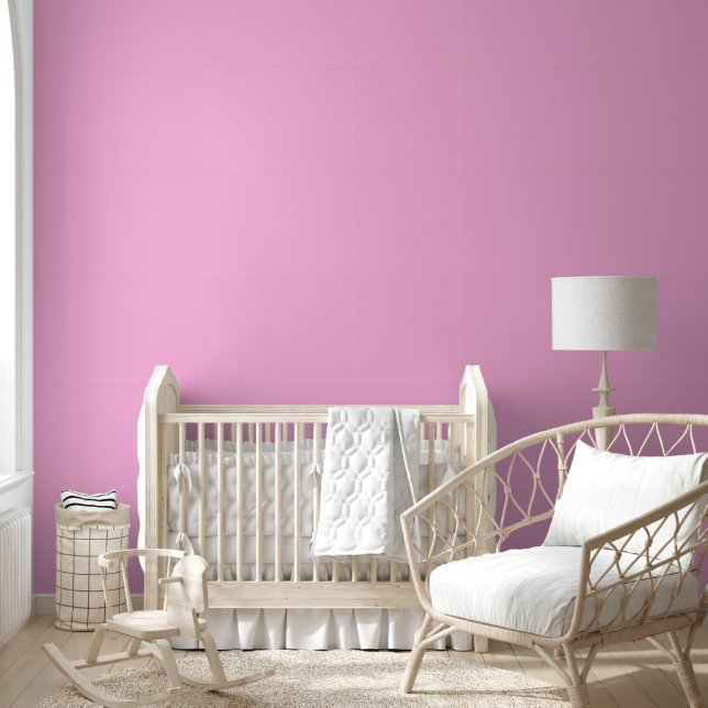 Light Hot Pink Solid Colour Wallpaper (Kids)