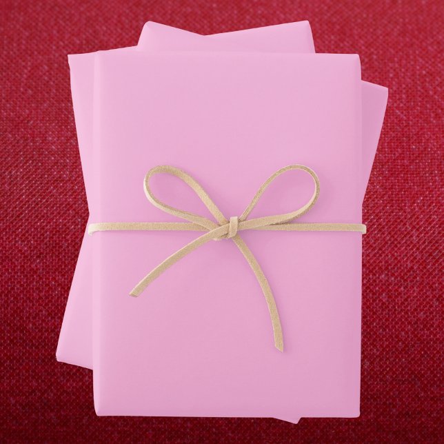 Light Hot Pink Solid Colour Wrapping Paper Sheet (Creator Uploaded)
