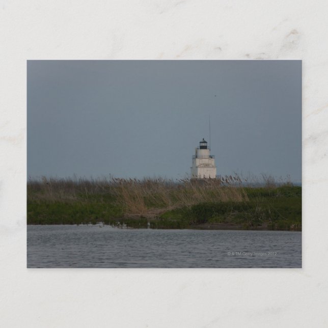 light house at Manitowoc Wisconsin Postcard (Front)
