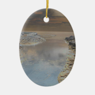 Light house in Cascais Portugal Ceramic Tree Decoration