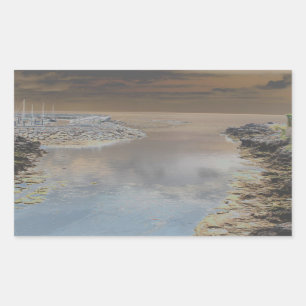 Light house in Cascais Portugal Rectangular Sticker