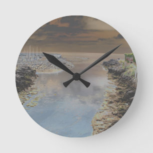 Light house in Cascais Portugal Round Clock