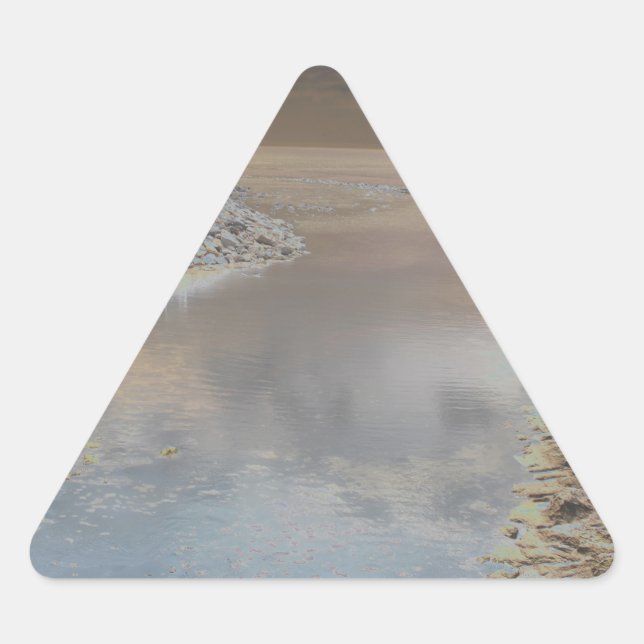 Light house in Cascais Portugal Triangle Sticker (Front)