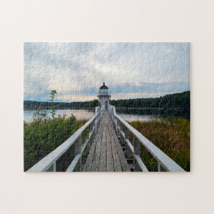 Light House Maine. Jigsaw Puzzle