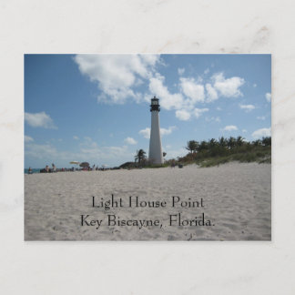 Light House Point Key Biscayne Postcard