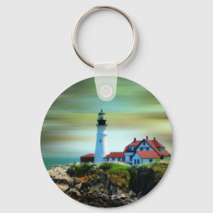 Light House Portland Headlight Key Ring