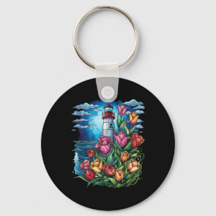 Light House Seaside House Sailing Boating Sea Ligh Key Ring
