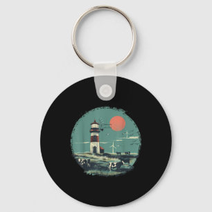 Light House Seaside House Sailing Boating Sea Ligh Key Ring