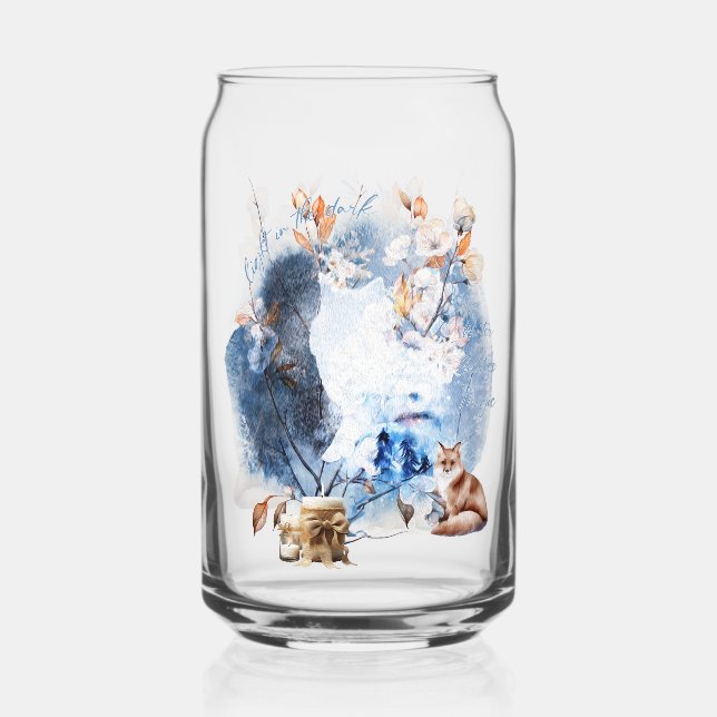 Light In The Dark Winter Solstice Magic Can Glass (Front)