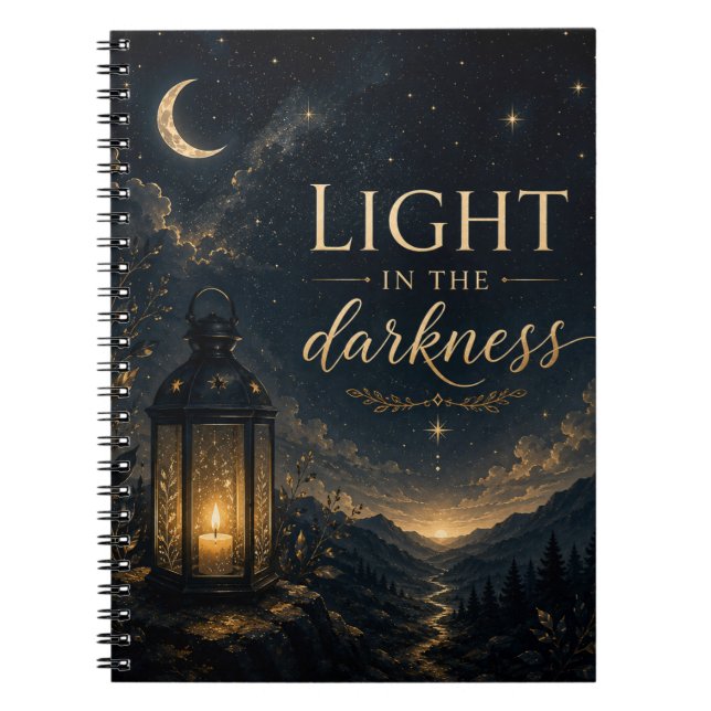 Light in the Darkness Inspirational Notebook (Front)
