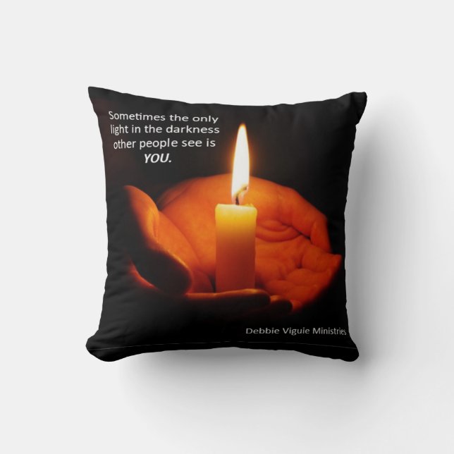 Light in the Darkness Pillow (Front)