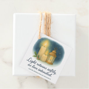 Light in the Quiet Season – Christmas Gift Tag