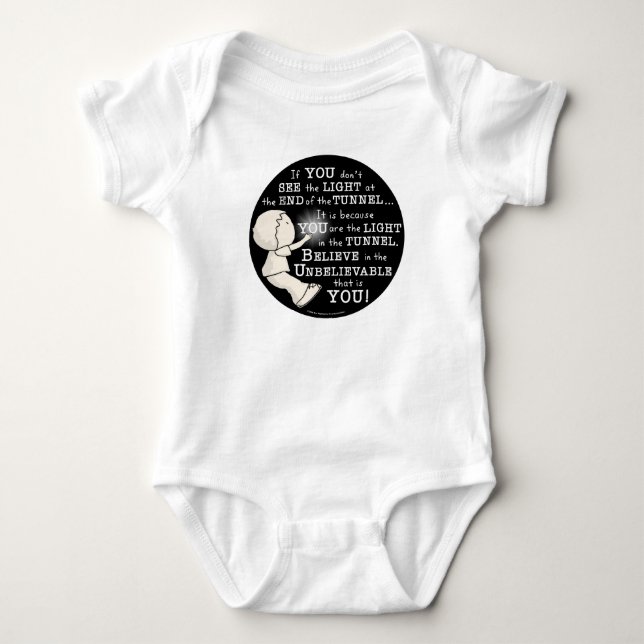 Light in the Tunnel Baby Bodysuit (Front)