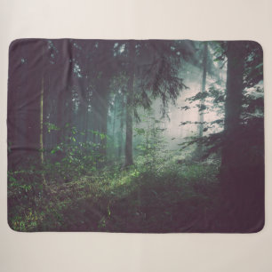 LIGHT in the WOODS Sherpa Blanket