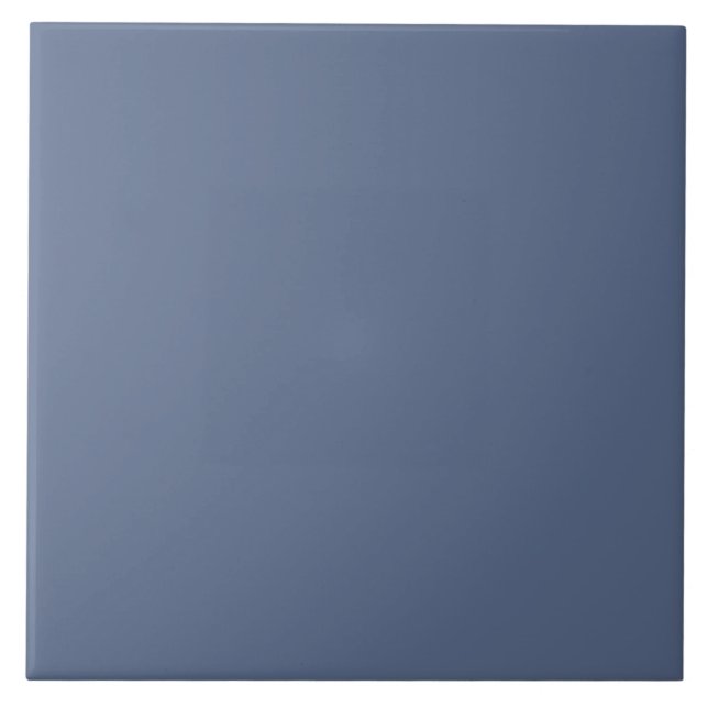 Light Indigo Blue Simple Solid Tile (Front)