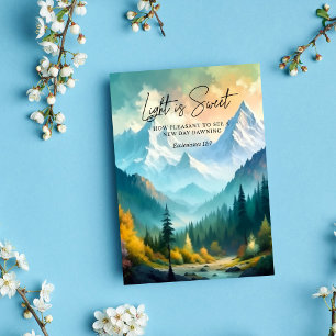 Light is Sweet Ecclesiastes 11:7 Card