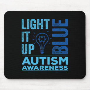 Light It Up Blue Autism Awareness S Mouse Mat