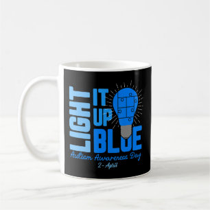Light It Up Blue Autism Awareness Shirt, Autism Aw Coffee Mug