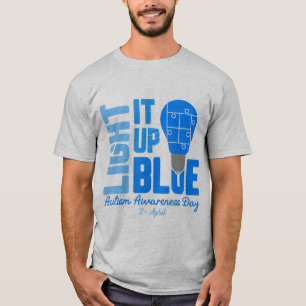 Light It Up Blue Autism Awareness Shirt, Autism Aw T-Shirt