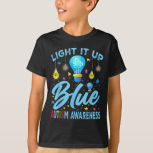 Light It Up Blue Autism Awareness T-Shirt