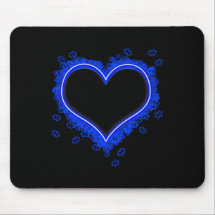 Light It Up Blue Autism Heart Puzzle Pieces Autism Mouse Mat