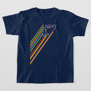 Light It Up Colourful Neon Laser Tag Team Uniform T-Shirt