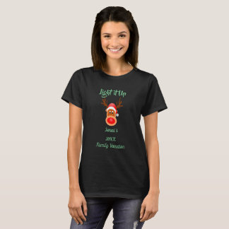 Light It Up CUSTOM Family Vacation Christmas Tee