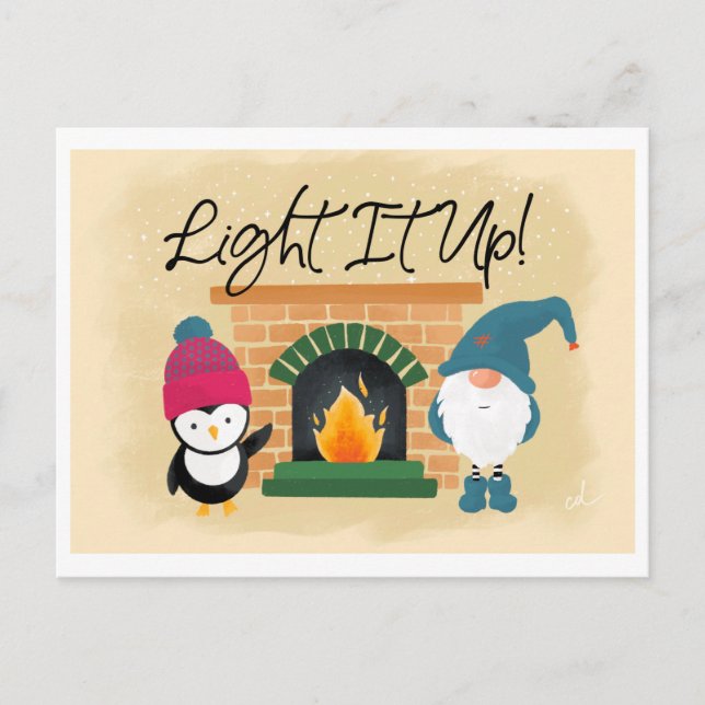 Light It Up Holiday Card (Front)