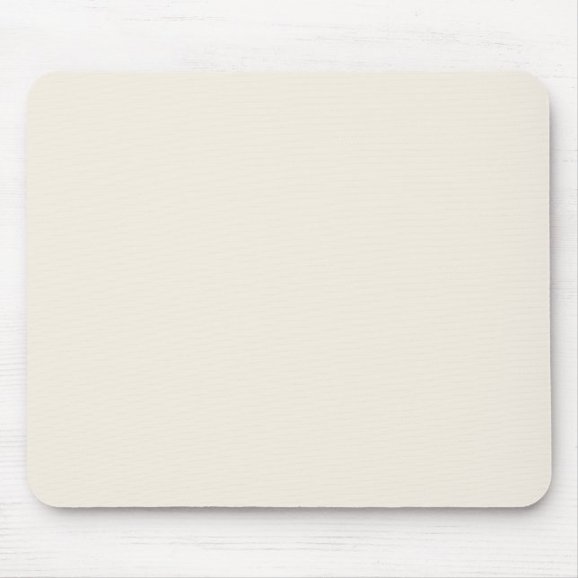 Light Ivory Beige Solid Trend Colour Background Mouse Mat (Front)