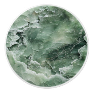 Light Jade Pattern Ceramic Knob
