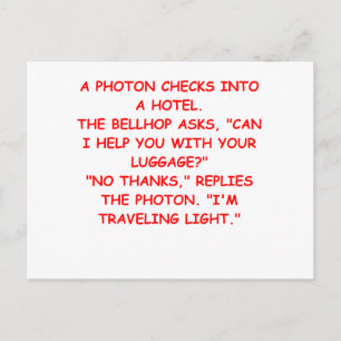 light joke postcard