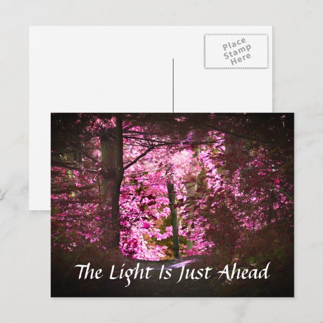 Light Just Ahead Inspirational Postcard (Front/Back)