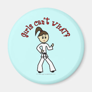 Light Karate Girl Magnet