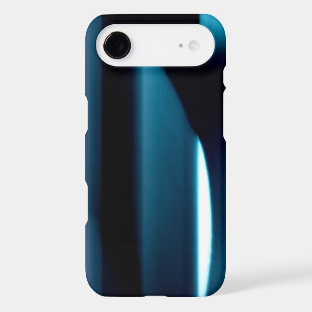 Light l Modern Black-Blue-White Abstract Case-Mate iPhone Case (Back)