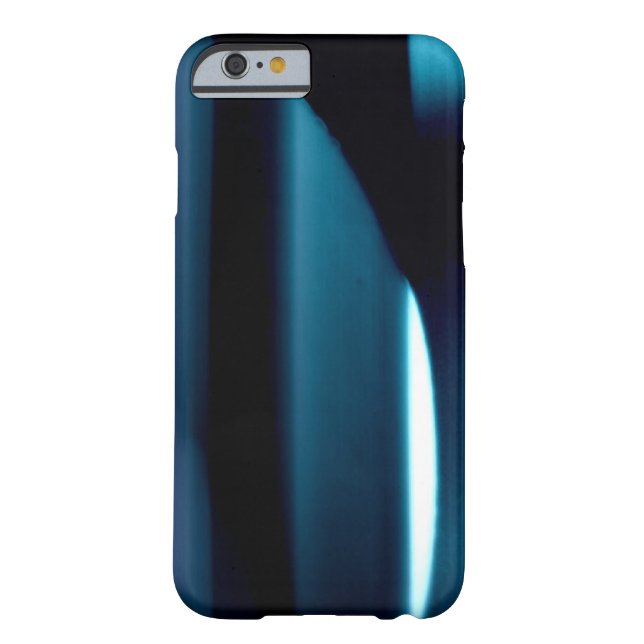 Light l Modern Black-Blue-White Abstract Case-Mate iPhone Case (Back)